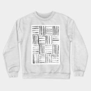 Black and White Minimal Lines - Abstract Charcoal Drawing Crewneck Sweatshirt